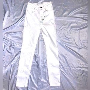 NWT Zara White Ankle High‎ Waisted Skinny Jeans